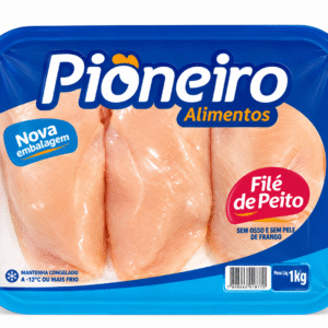 Filé de Peito (Bandeja 1kg) - Pioneiro | Caixa 12KG