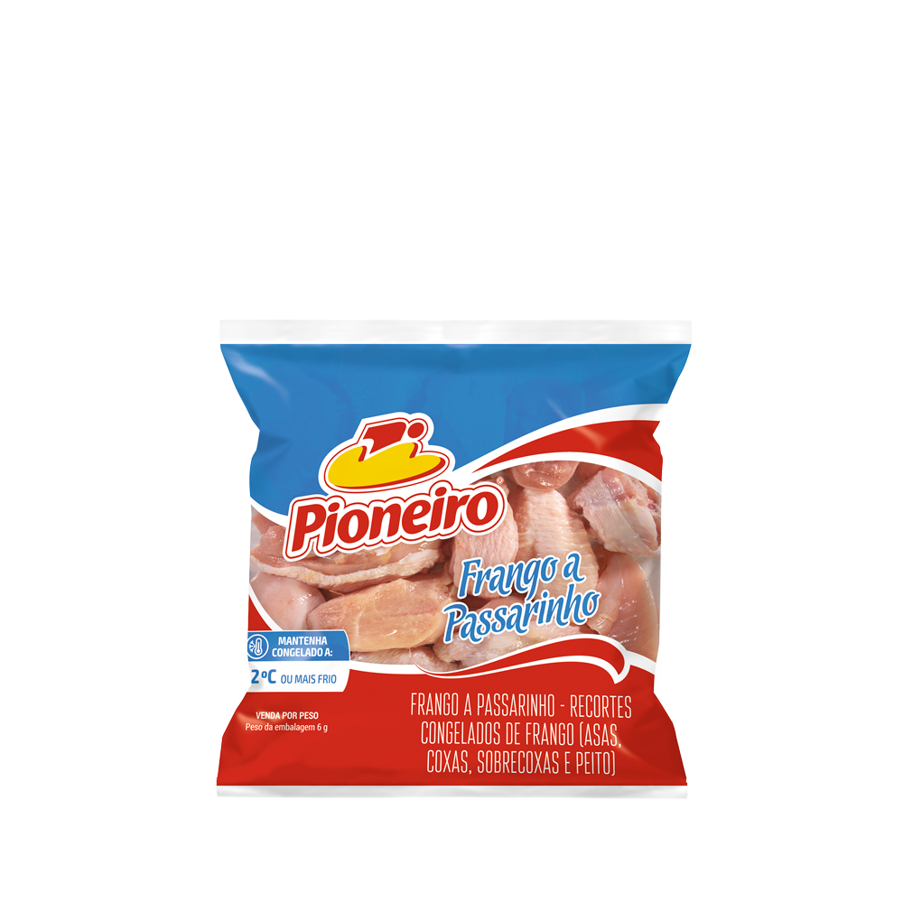 Frango a Passarinho Envelopado - Pioneiro | Caixa 18KG