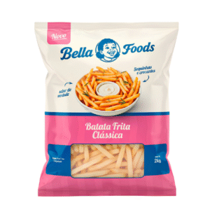 Batata Congelada 9mm - Bella Foods  | Caixa 12KG - Pacote 2KG