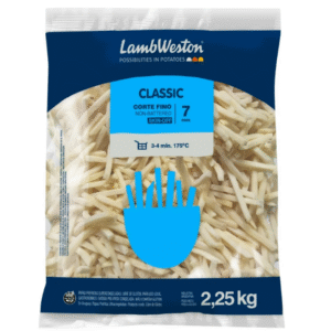 Batata Cong. 7mm - Lamb Weston | CXA 18KG (8 Pacotes de 2,25KG)